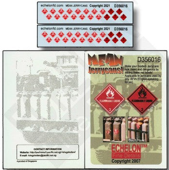 1/35 Modern Hazmat Labels for Mean Jerry Cans