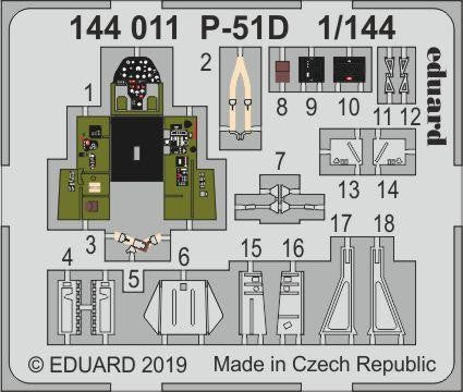 1/144 Aircraft- P51D for EDU & PAZ (Painted)