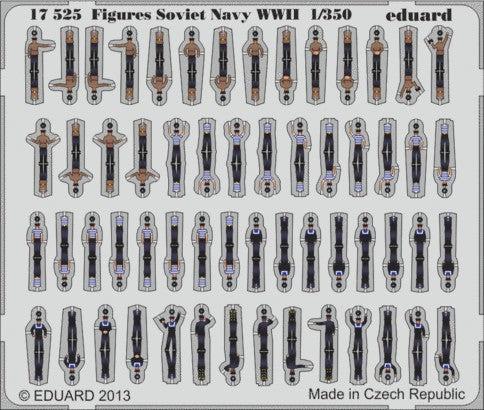 1/350 Ship- WWII Soviet Navy Figures (Painted Self Adhesive) (D)