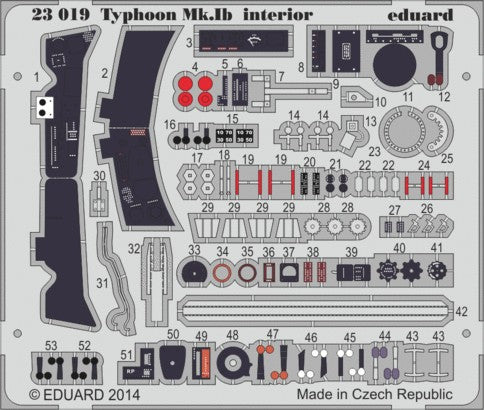 1/24 Aircraft- Typhoon Mk Ib Interior for ARX (Painted)