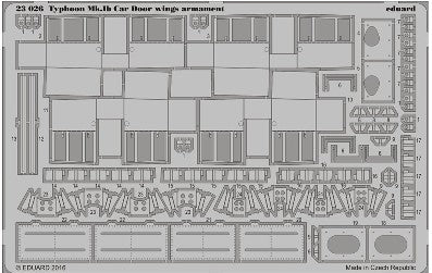 1/24 Aircraft- Typhoon Mk Ib Car Door Wings Armament for ARX (D)