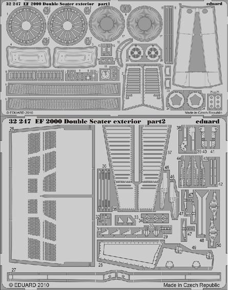 1/32 Aircraft- EF2000 2-Seater Exterior for TSM (D)