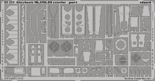 1/32 Aircraft- Kittyhawk Mk I/III Exterior for HSG (D)