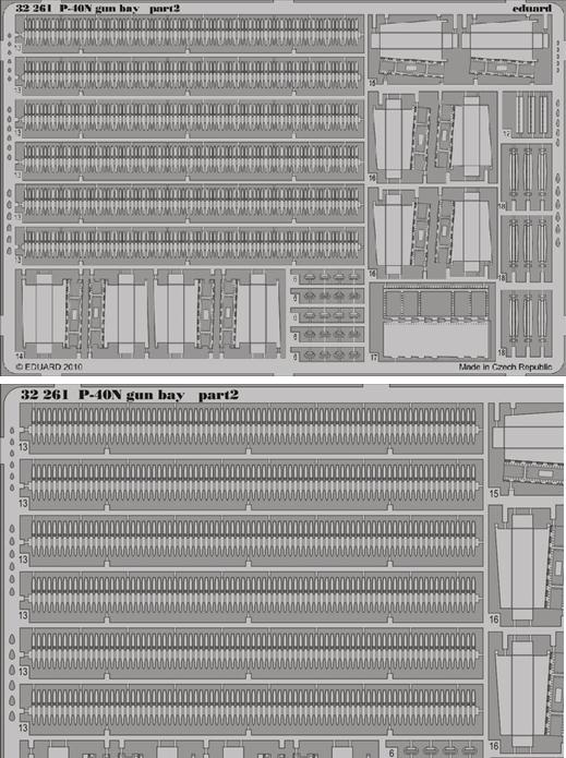 1/32 Aircraft- P40N Gun Bay for HSG (D)