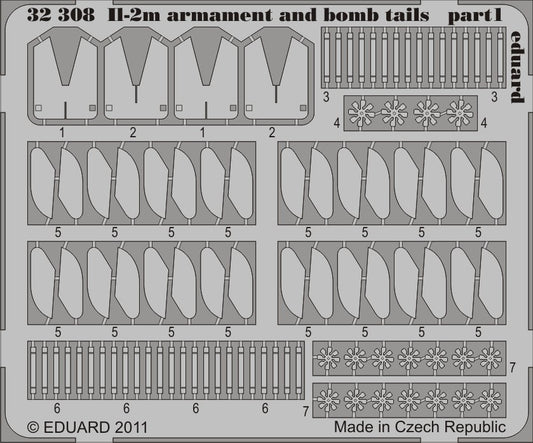 1/32 Aircraft- IL2m Armament & Bomb Tails for HBO (D)