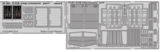 1/32 Aircraft- P51K Wings Armament for DML (D)