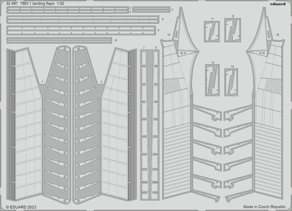 1/32 Aircraft- TBD1 Landing Flaps for TSM