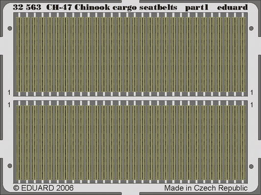 1/35 Aircraft- CH47A Chinook Cargo Seatbelts for TSM (Painted)