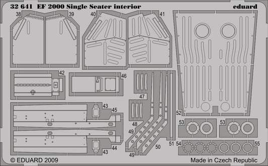 1/32 Aircraft- EF2000 Interior for TSM (Painted Self Adhesive) (D)