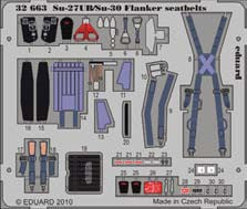 1/32 Aircraft- Su27UB/Su30 Flanker Seatbelts for TSM (Painted) (D)
