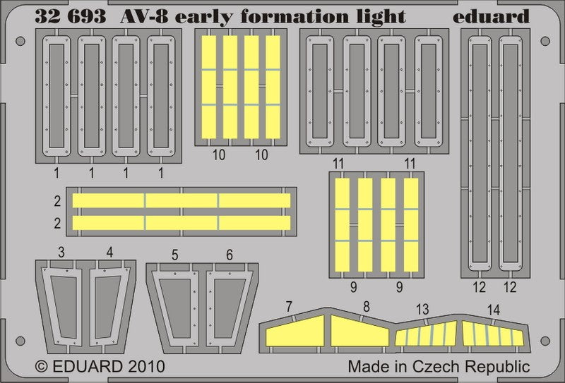 1/32 Aircraft- AV8 Early Formation Lights for TSM (Painted) (D)
