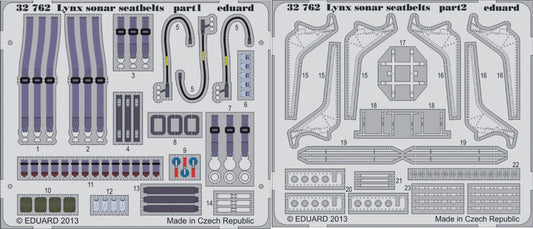 1/32 Aircraft- Lynx Mk 88 Sonar Seatbelts for RVL (Painted) (D)
