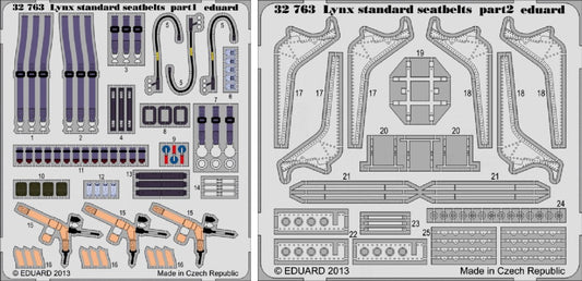 1/32 Aircraft- Lynx Mk 88 Seatbelts for RVL (Painted) (D)