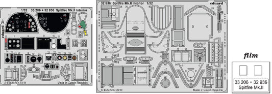 1/32 Aircraft- Spitfire Mk II Interior for RVL (Painted)