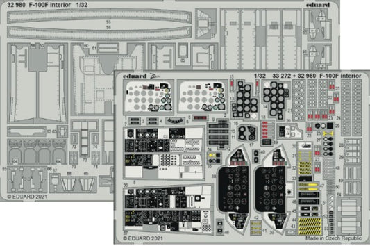 1/32 Aircraft- F100F Interior for TSM (Painted)(D)