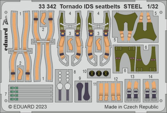 1/32 Aircraft- Tornado IDS Seatbelts for ITA (Painted)