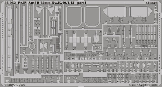 1/35 Armor- Pz IV Ausf D 75mm KwK 40/L43 for DML(D)