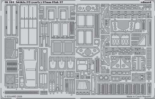 1/35 Armor- SdKfz 7/2 (Early) Flak 37 3.7mm for TSM(D)
