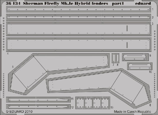 1/35 Armor- Sherman Firefly Mk Ic Hybrid Fenders for DML(D)