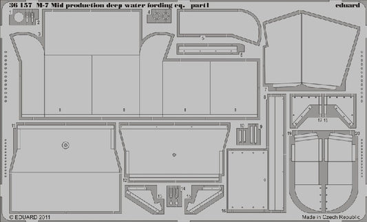 1/35 Armor- M7 Mid Prod Deep Water Fording Equipment for DML(D)