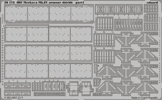 1/35 Armor- IDF Merkava Mk IV Armor Shields for HBO (D)