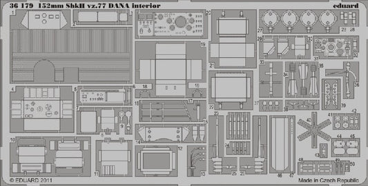 1/35 Armor- 152mm ShkH vz 77 Dana Interior for HBO (D)