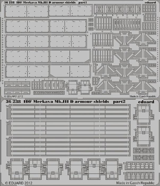 1/35 Armor- IDF Merkava Mk III D Armor Shields for HBO (D)