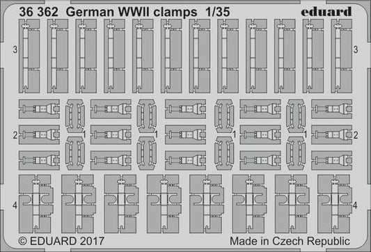 1/35 Armor- German Clamps WWII