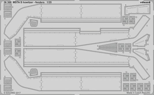 1/35 Armor- MSTA S Howitzer Fenders for ZVE(D)