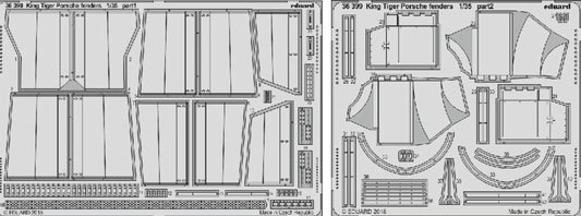 1/35 Armor- King Tiger Porsche Fenders for MGK(D)