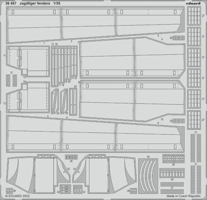 1/35 Armor- Jagdtiger Fenders for HBO