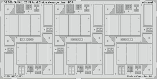 1/35 Armor- SdKfz 251/1 Ausf C Side Stowage Bins for ACY