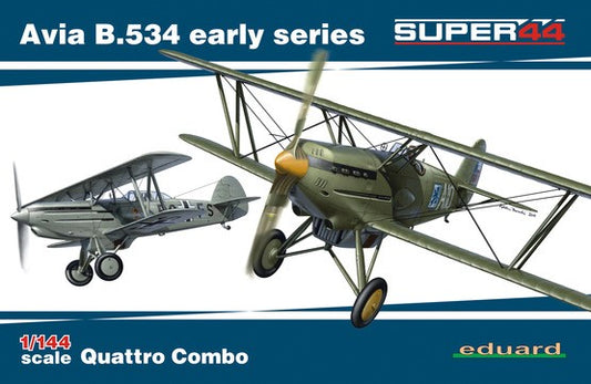 1/144 Avia B534 Early Series Aircraft Quattro Combo (Ltd Edition Plastic Kit) (D)