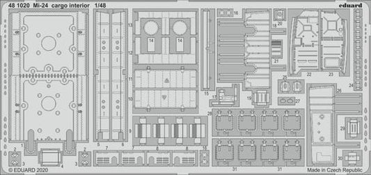 1/48 Aircraft- Mi24 Cargo Interior for ZVE(D)