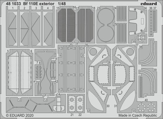 1/48 Aircraft- Bf110E Exterior for DML(D)