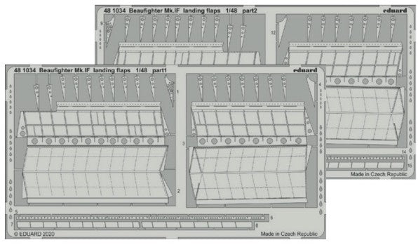 1/48 Aircraft- Beaufighter Mk IF Landing Flaps for RVL(D)