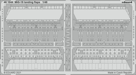 1/48 Aircraft- MiG15 Landing Flaps for BOM & Hobby 2000 (D)