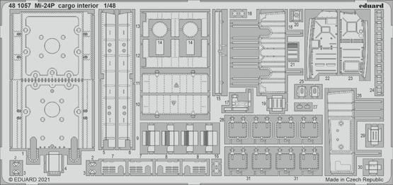 1/48 Aircraft- Mi24P Cargo Interior for ZVE(D)