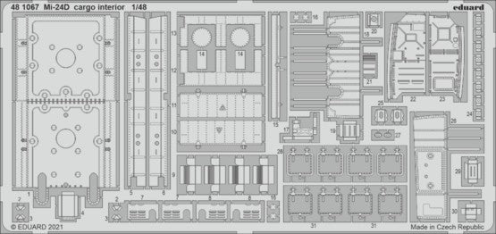 1/48 Aircraft- Mi24D Cargo Interior for EDU