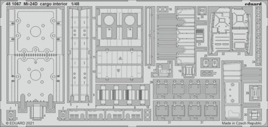 1/48 Aircraft- Mi24D Cargo Interior for EDU