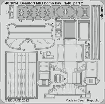 1/48 Aircraft- Beaufort Mk I Bomb Bay for ICM