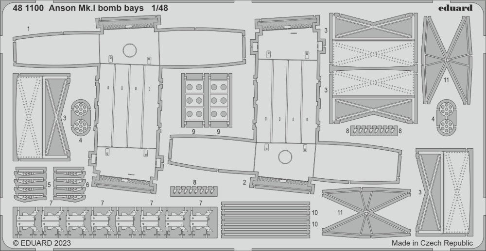 1/48 Aircraft- Anson Mk I Bomb Bays for ARX
