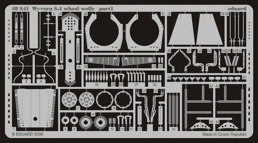 1/48 Aircraft- Wyvern S4 Wheel Wells for TSM (D)