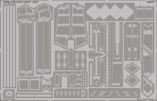 1/48 Aircraft- F22 Surface Panels for ACY (D)
