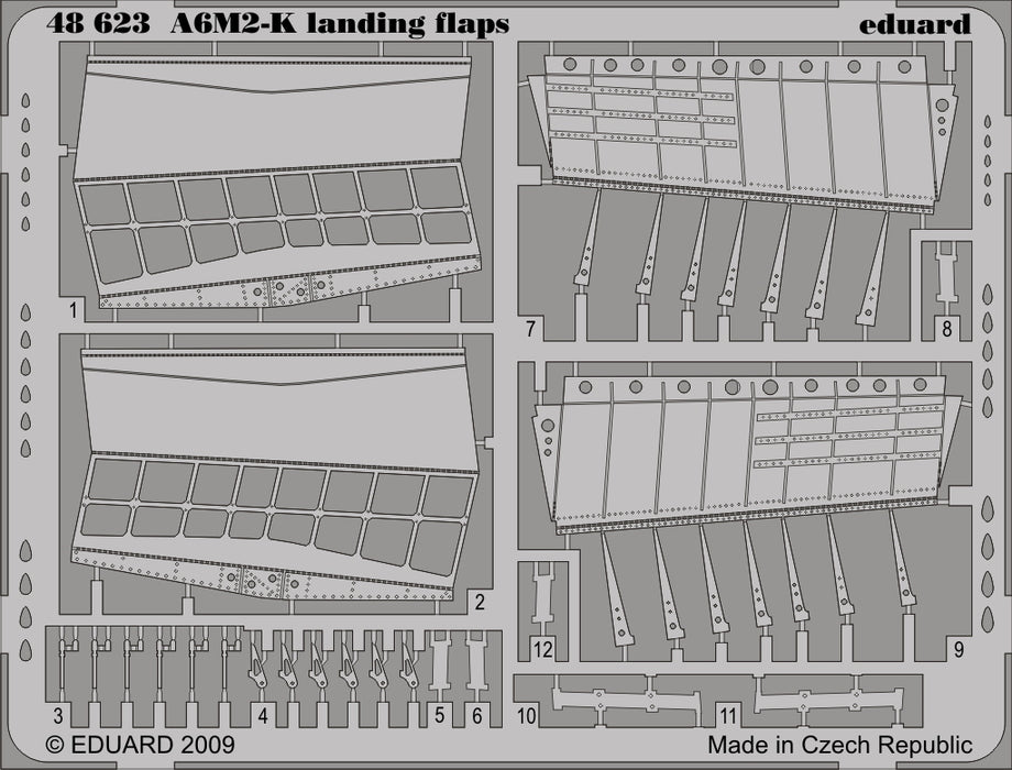 1/48 Aircraft- A6M2K Landing Flaps for HSG (D)