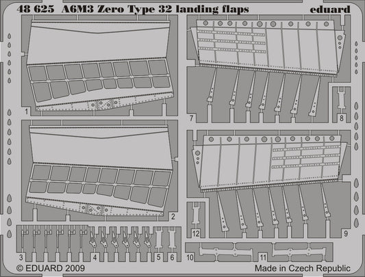 1/48 Aircraft- A6M3 Zero Type 32 Landing Flaps for HSG (D)
