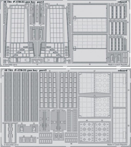 1/48 Aircraft- P47D25 Gun Bay for EDU (D)