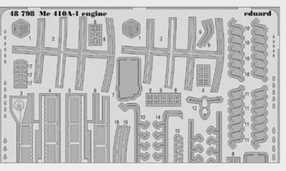 1/48 Aircraft- Me410A1 Engine for MGK (D)