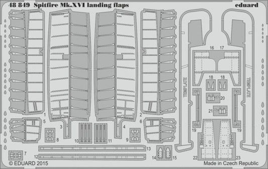1/48 Aircraft- Spitfire Mk XVI Landing Flaps for EDU (D)