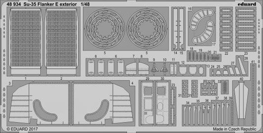 1/48 Aircraft- Su35 Flanker E Exterior for KTY (D)